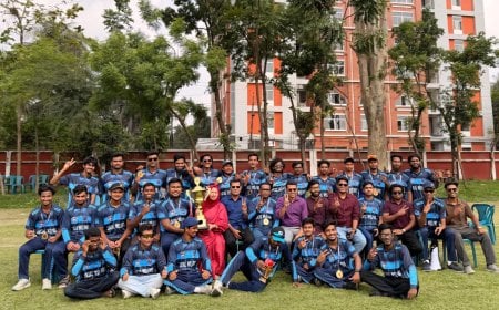 ঢাবির আন্তঃবিভাগ ক্রিকেটে চ্যাম্পিয়ন সমাজকল্যাণ ও গবেষণা ইনস্টিটিউট