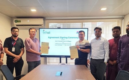 কোরিয়ান ভাষা শিক্ষার সুযোগ বাড়াতে ‘আমি প্রবাসী’ ও ‘কে-ভিলেজ’-এর চুক্তি