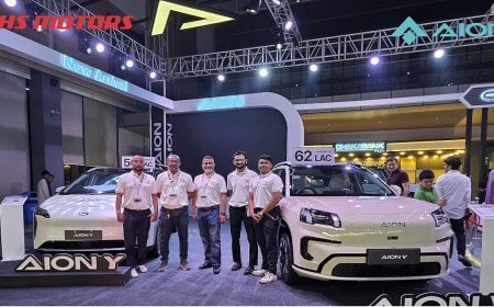 ঢাকা মোটর শোতে ডিএইচএস মোটরসের এআইওএন উন্মোচন, নজর কাড়ল বৈদ্যুতিক গাড়ি