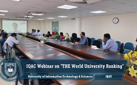 ইউআইটিএস আইকিউএসি’র টাইমস হায়ার এডুকেশন ওয়ার্ল্ড ইউনিভার্সিটি র‍্যাঙ্কিং বিষয়ক আন্তর্জাতিক ওয়েবিনার অনুষ্ঠিত  