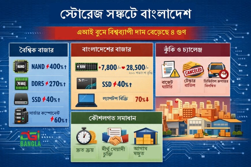 স্টোরেজ সংকটে বাংলাদেশ  
