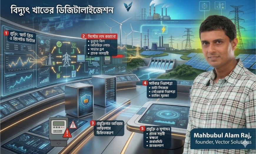 বিদ্যুৎ খাতের ডিজিটালাইজেশন: নিছক প্রযুক্তি নাকি কাঠামোগত স্বচ্ছতা?