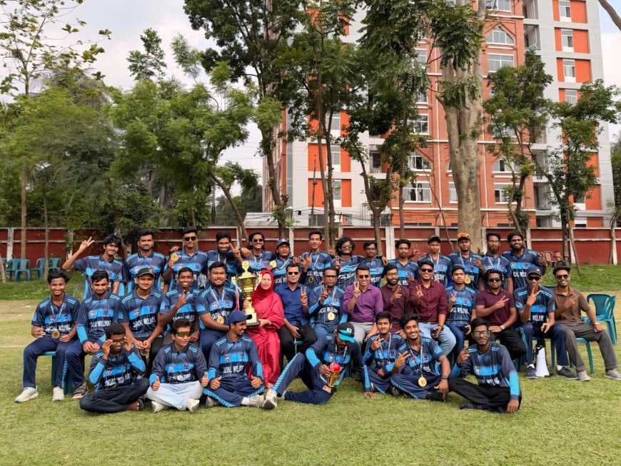 ঢাবির আন্তঃবিভাগ ক্রিকেটে চ্যাম্পিয়ন সমাজকল্যাণ ও গবেষণা ইনস্টিটিউট