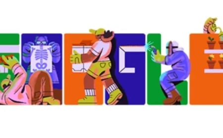 মে দিবসের ডুডলে কর্মজীবী মানুষের গল্প