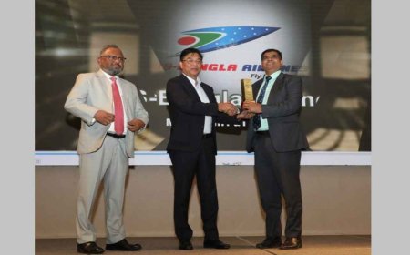 ‘বেস্ট ডমেস্টিক এয়ারলাইন্স’ পুরস্কারে ভূষিত ইউএস-বাংলা