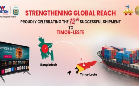 পূর্ব-তিমুরে যাচ্ছে ওয়ালটন টিভির ১২তম চালান