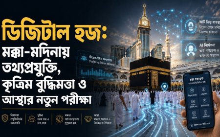ডিজিটাল হজ: মক্কা-মদিনায় তথ্যপ্রযুক্তি, কৃত্রিম বুদ্ধিমত্তা ও আস্থার নতুন পরীক্ষা